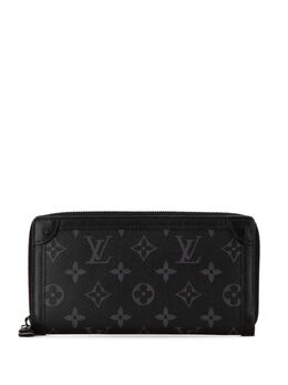 Louis Vuitton Pre-Owned: Чёрный кошелёк 