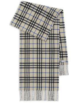 Burberry: Белый шарф  Vintage Check