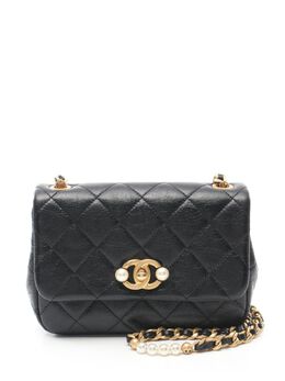 CHANEL Pre-Owned: Чёрная сумка 