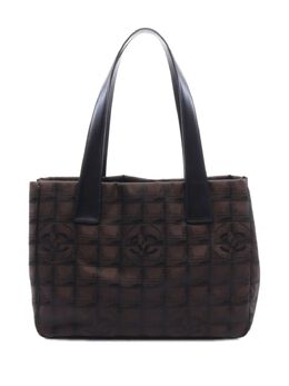 CHANEL Pre-Owned: Коричневая сумка-шоппер 