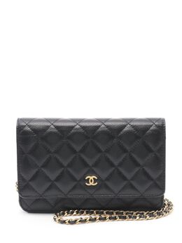 CHANEL Pre-Owned: Чёрная сумка 