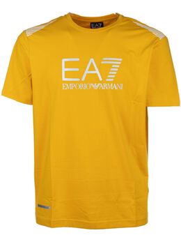 Ea7 Emporio Armani: Жёлтая футболка 