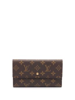 Louis Vuitton Pre-Owned: Коричневый кошелёк 