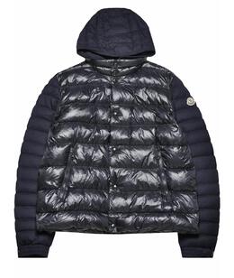 MONCLER: Тёмный пуховик 