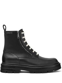 Versace: Чёрные ботинки 