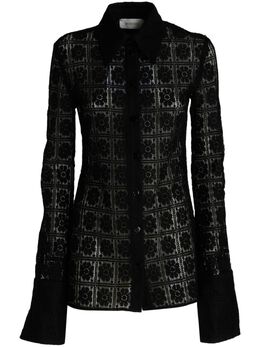Sportmax: Чёрная рубашка 