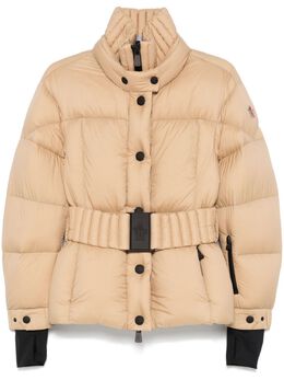 Moncler Grenoble: Бежевая куртка 