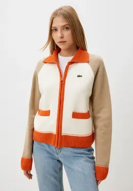 Lacoste: Бежевый кардиган 