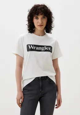 Wrangler: Белая футболка 