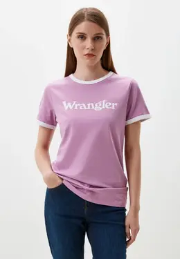 Wrangler: Розовая футболка 