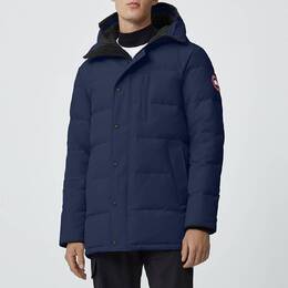 Canada Goose: Синий пуховик  Carson