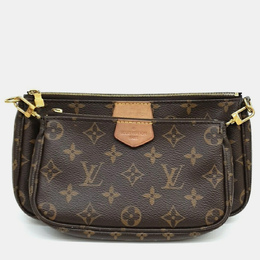 Louis Vuitton: Коричневая сумка  Pochette