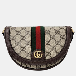 Gucci: Бежевая сумка  Ophidia