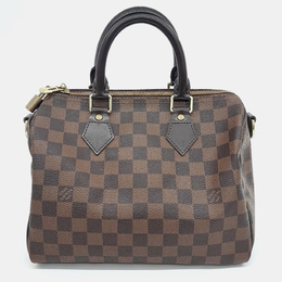 Louis Vuitton: Коричневая сумка  Speedy 25