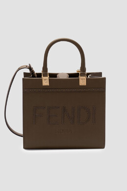 Fendi: Сумка  Sunshine цвета хаки