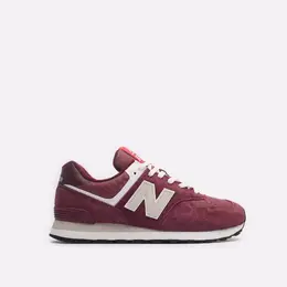 New Balance: Бордовые кроссовки  574