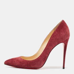 Christian Louboutin: Бордовые туфли  So Kate