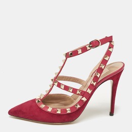 Valentino: Фиолетовые туфли  Rockstud