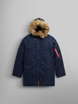 Alpha Industries: Синий пуховик 