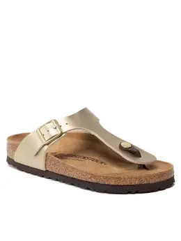 Birkenstock: Золотые шлёпанцы  Gizeh