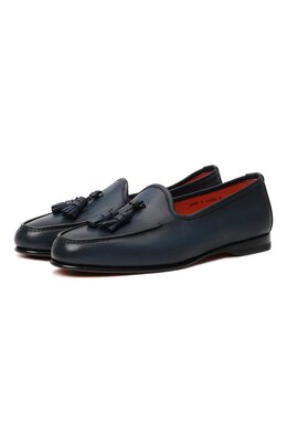 Santoni: Синие туфли 