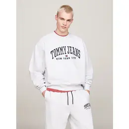 Tommy Jeans: Серый свитшот 