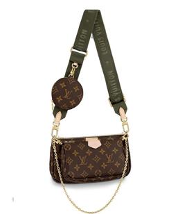 LOUIS VUITTON: Сумка цвета хаки 
