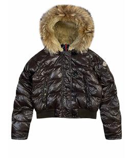 MONCLER: Пуховик на меху 