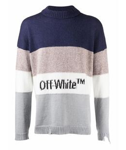 OFF-WHITE: Свитер с надписями 