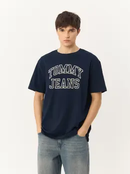 Tommy Jeans: Синяя футболка 