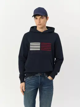 TOMMY HILFIGER: Синяя толстовка 