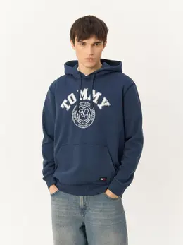 Tommy Jeans: Синяя толстовка 