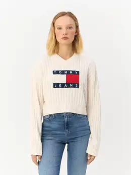 TOMMY HILFIGER: Белый свитер 