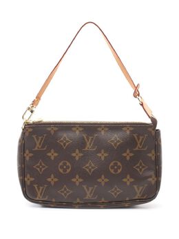 Louis Vuitton Pre-Owned: Коричневый клатч 