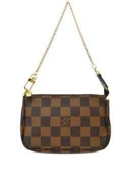 Louis Vuitton Pre-Owned: Коричневый клатч 