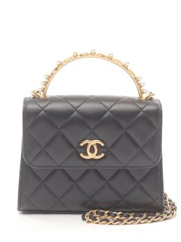 CHANEL Pre-Owned: Чёрная сумка 