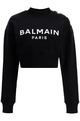 Balmain: Свитшот на пуговицах 