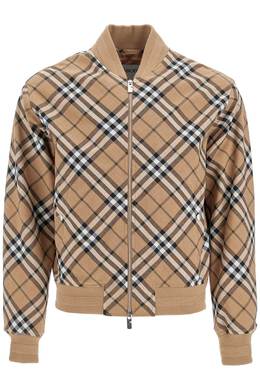 Burberry: Куртка  Harrington из шерсти