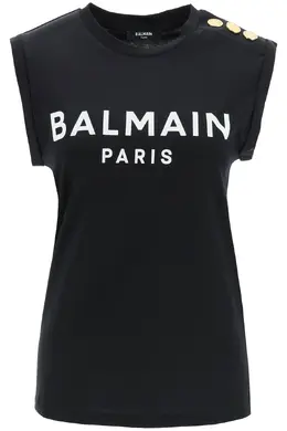 Balmain: Топ на пуговицах 