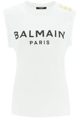 Balmain: Топ на пуговицах 