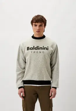 Baldinini Trend: Серый свитшот 