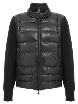 Moncler Grenoble: Чёрный кардиган 