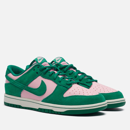 Nike: Зелёные кроссовки  Dunk Low Retro