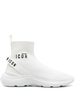 DSQUARED2: Белые кроссовки  Icon