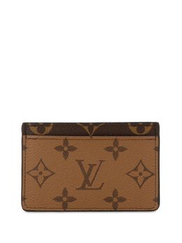 Louis Vuitton Pre-Owned: Коричневый картхолдер 