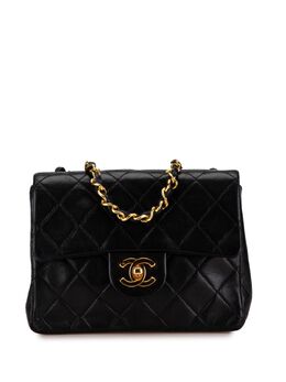 CHANEL Pre-Owned: Чёрная сумка через плечо 