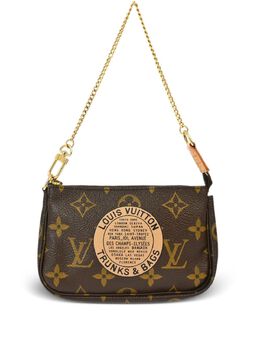 Louis Vuitton Pre-Owned: Коричневый клатч 