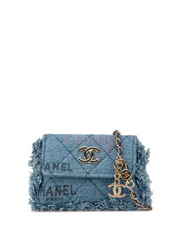 CHANEL Pre-Owned: Голубой клатч 