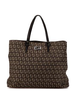 Fendi Pre-Owned: Коричневая сумка-шоппер 