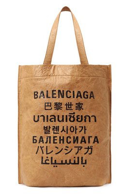 Balenciaga: Сумка  Shopping с принтом